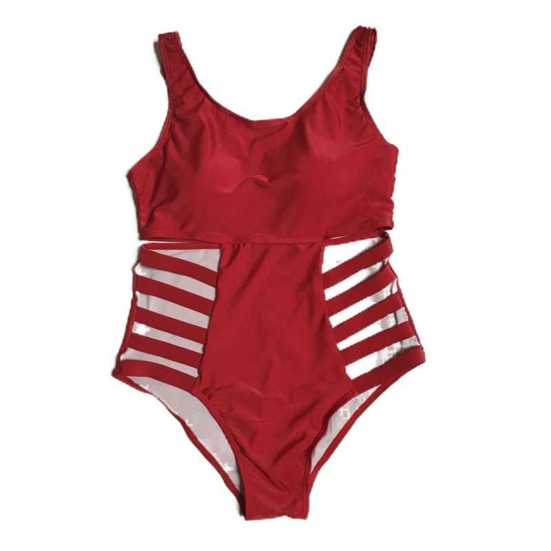 Plus Size Cut-Out One-Piece Swimsuit