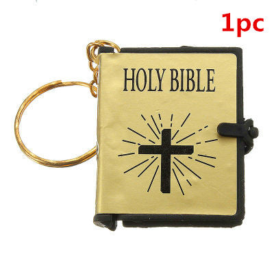 Mini Holy Bible Keychain - Christian Faith Accessory