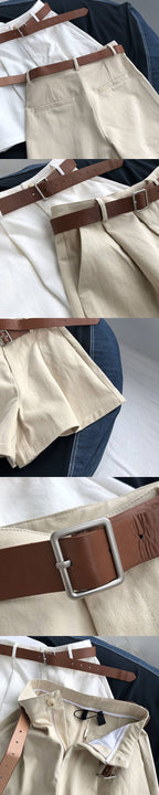 High Waist Wide Leg Women's Shorts