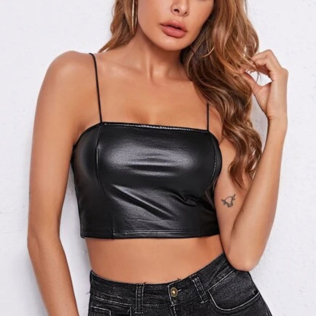 2022 New Solid Color Crop Top with Slim Fit