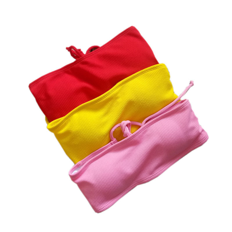 Brazilian Bandeau Thong Bikini Set