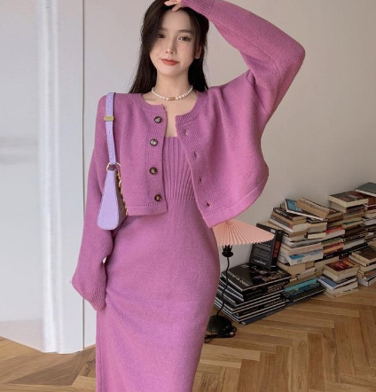 Two-Piece Suit Temperament Camisole Dress
