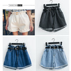 High-Waisted Denim Shorts for Women - Summer Style