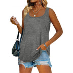 2024 Women's Summer Sleeveless Square Neck Tank Top