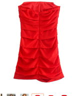 Off-Shoulder Pleated Slim Fit Tube Top Dress