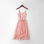 Summer Women’s Lace Layered Maxi Dress with Camisole