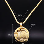 Mary Mother of God Stainless Steel Pendant Necklace