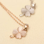 Opal Four Leaf Clover Necklace