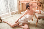 Vintage Court Style Cotton Camisole Nightwear for Women