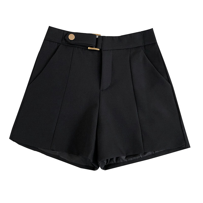 High-Waisted A-Line Loose Shorts for Women