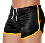 Men's Light Blue Mesh Sports Shorts / Swim Trunks