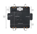 3-in-1 Dog Car Seat Cover, Waterproof Quilted Back Seat Hammock with Mesh Window & Storage Pockets, Machine Washable