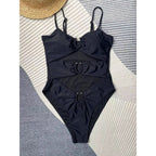 Cut-Out Ring One-Piece Swimsuit