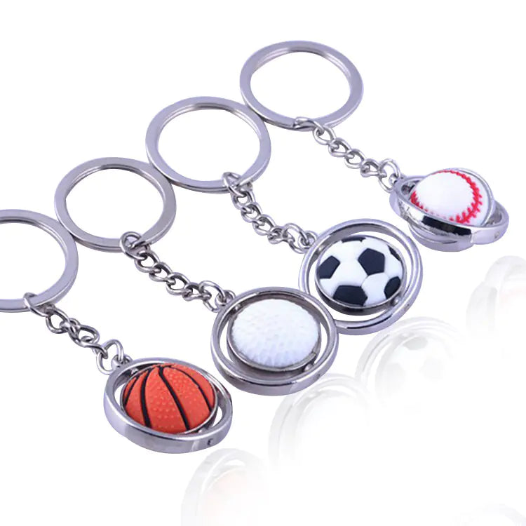 Mini Rotating Basketball Keychain Sports Gift Item | Accessory