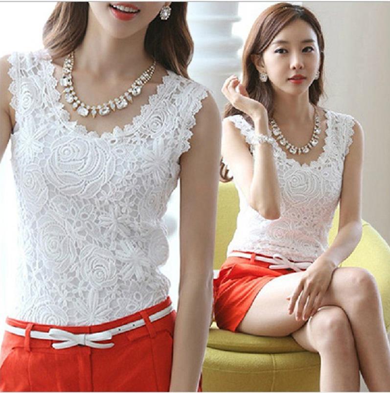 Plus Size Lace Camisole Sleeveless Top