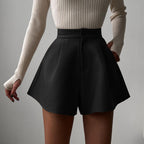 High-Waisted Vintage Wide-Leg Shorts for Women