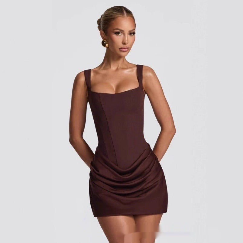 Tube Top Strap Bodycon Mini Dress