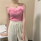 Knit Small Camisole Women's Slim Bottoming Shirt Tops