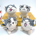 Plush Cat Keychain Doll for Girls (Cheese Cat Pendant) | Accessory