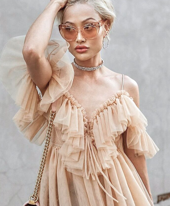 Sexy Mesh Crop Top with Spaghetti Straps for Women