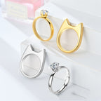Adjustable Solitaire Zircon Ring