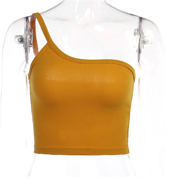 2020 Summer Sexy Women's Solid Irregular Tank Top
