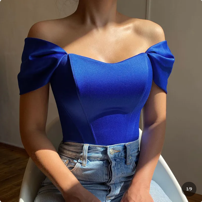 Women's Fishbone Corset Tube Top Vest - Satin Off-Shoulder Blouse