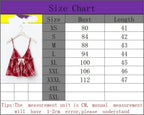 Plaid Bow Tie Camisole Set for Women