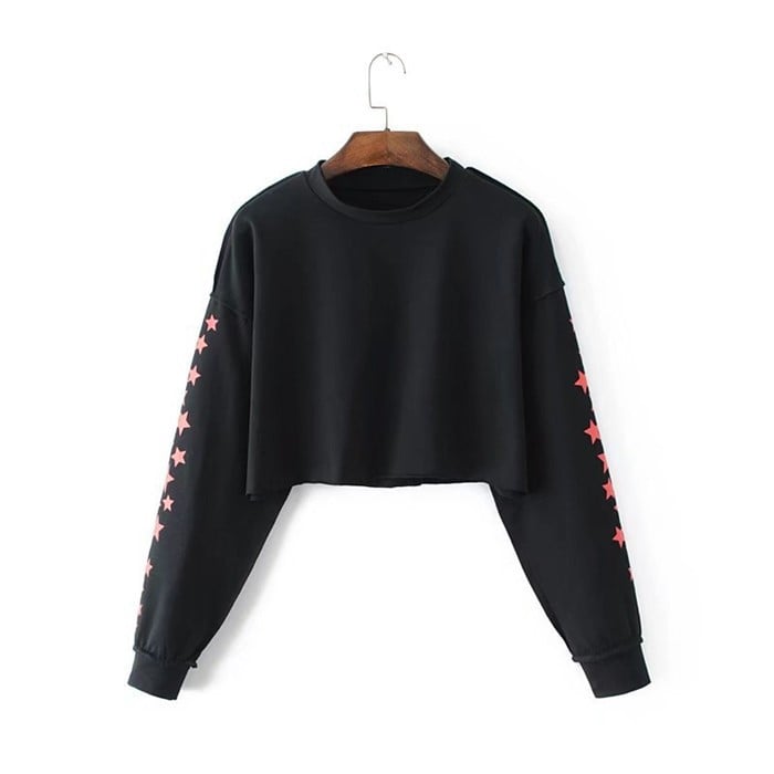 Women's Street Stars Print Crop Top