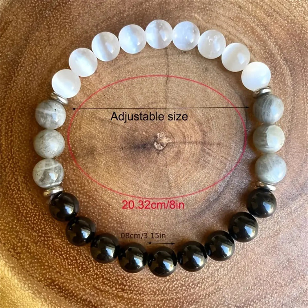 Cat Eye and Map Stone Beaded Bracelet