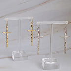 Slim And Stylish Cross Earrings | Christian Jewelry