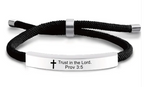 Scripture Cross Cord Bracelet (Psalm 46:5) | Christian Jewelry