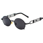 Steampunk Round Metal Sunglasses