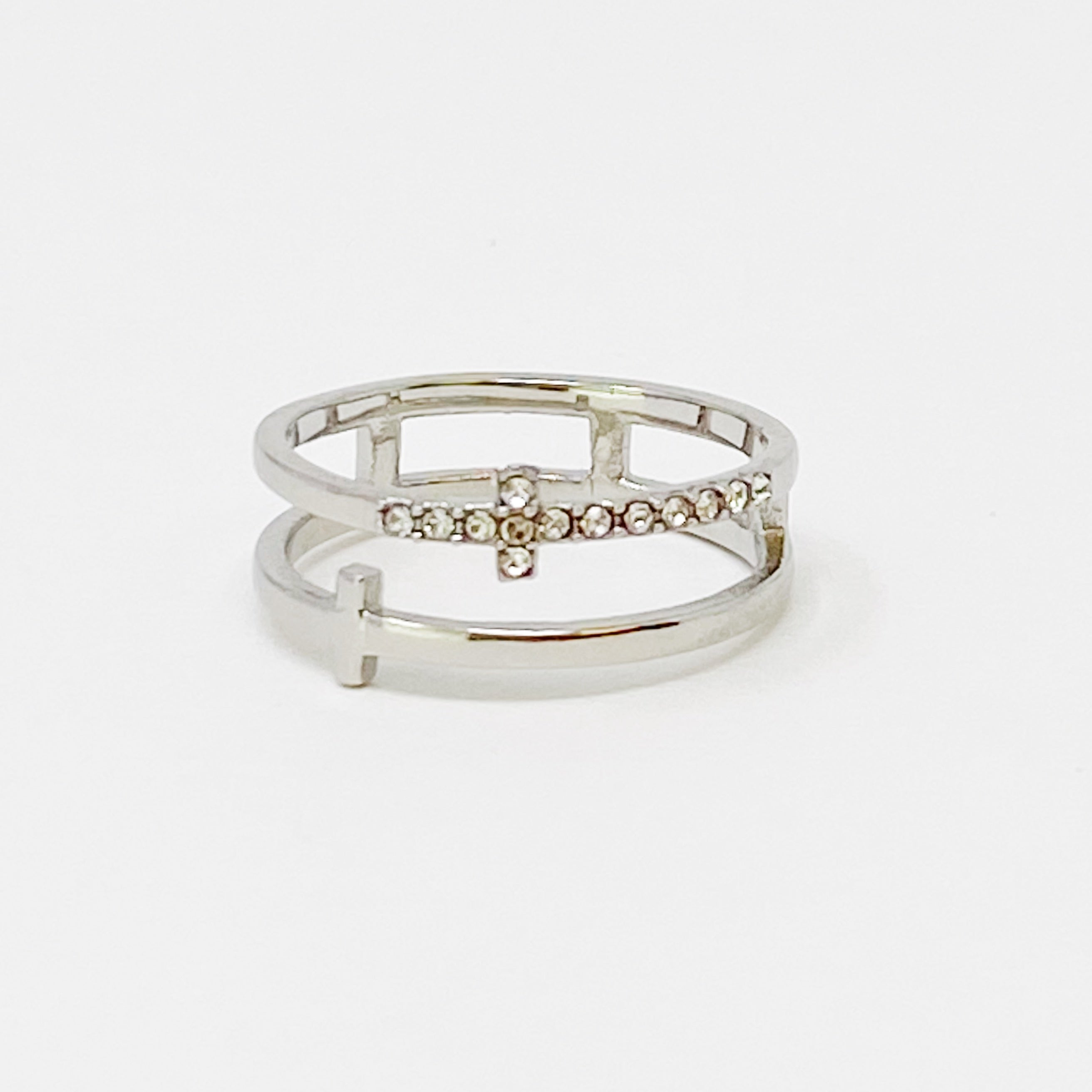 Double Cross Ring - Gold