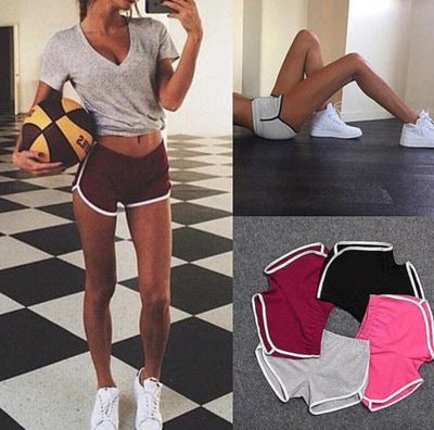 High Waist Casual Sports Shorts for Women - Summer