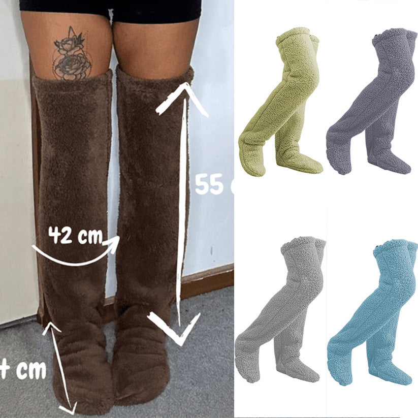 2023 Winter Teddy Bear Knee-High Warm Socks for Girls