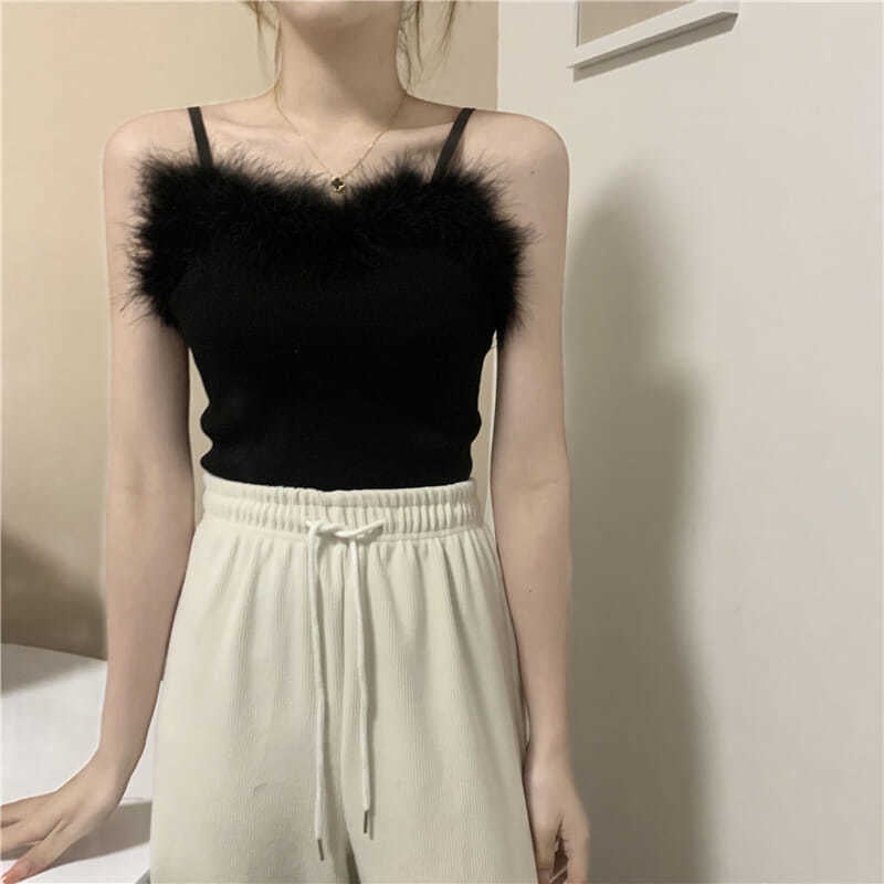 Knit Small Camisole Women's Slim Bottoming Shirt Tops