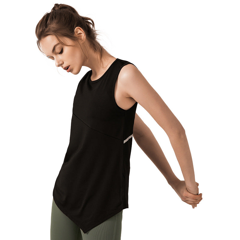 Women's Solid Color Yoga Tank Top for Fitness