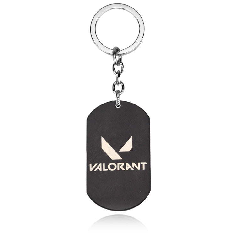 Valorant Logo Dog Tag Necklace