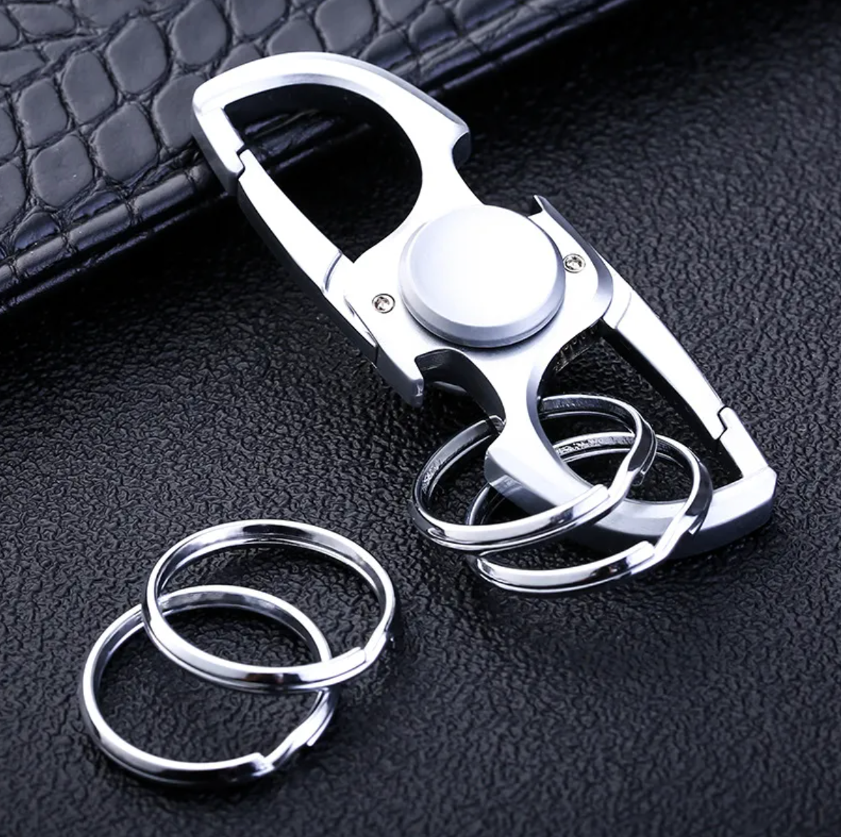 Stainless Steel Gyro Keychain | Accessory