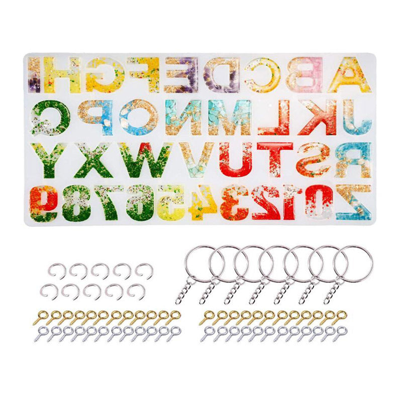 Letter Mould Keychain Epoxy Craft Kit | Accessory