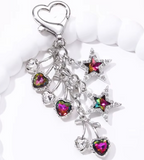 French Ribbon Bowknot Alloy Keychain | Accessory