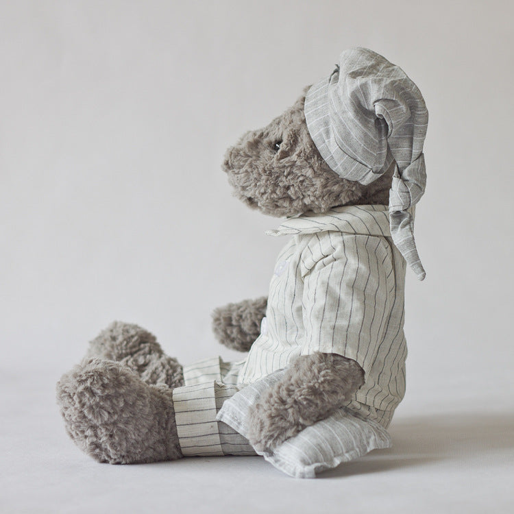 Gray Teddy Bear Plush Toy for Couples | Home Decor