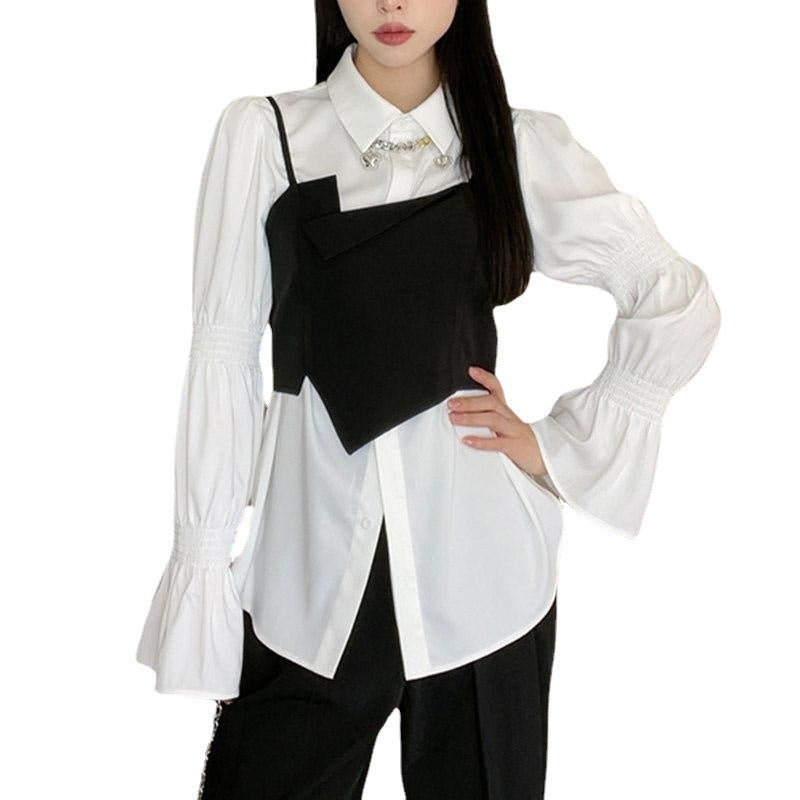 Irregular Black Camisole Women's New Inner Top