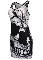 Summer New Sexy Skull Dress for Foreign Trade欧美