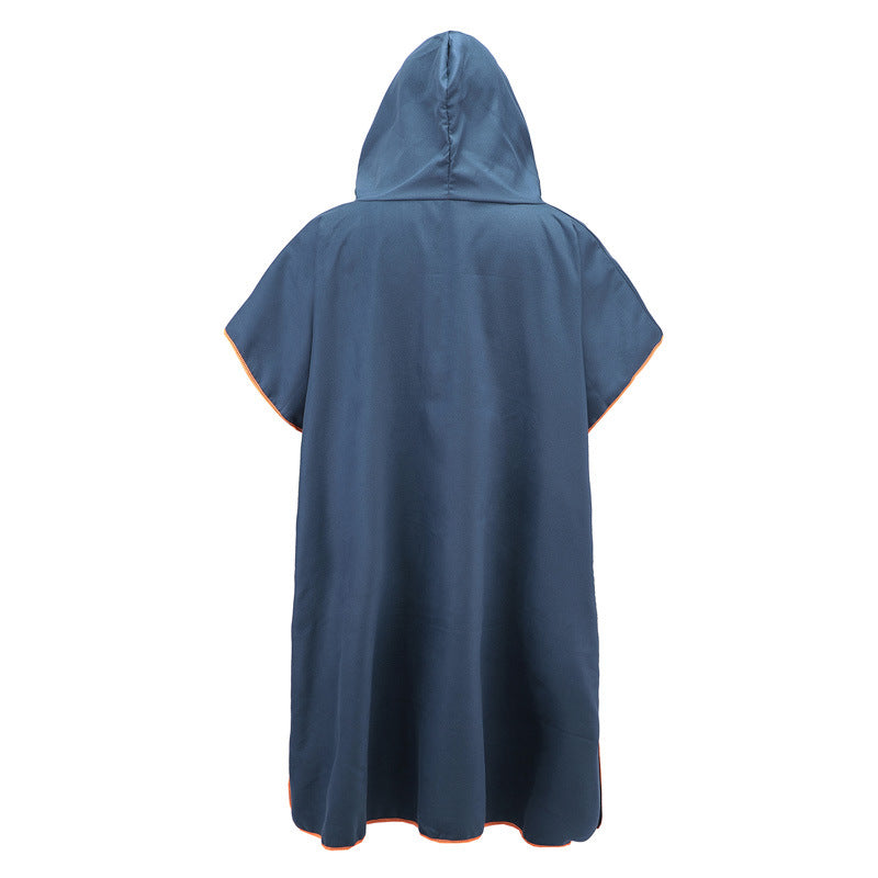 Hooded Quick-Dry Beach Changing Towel Poncho