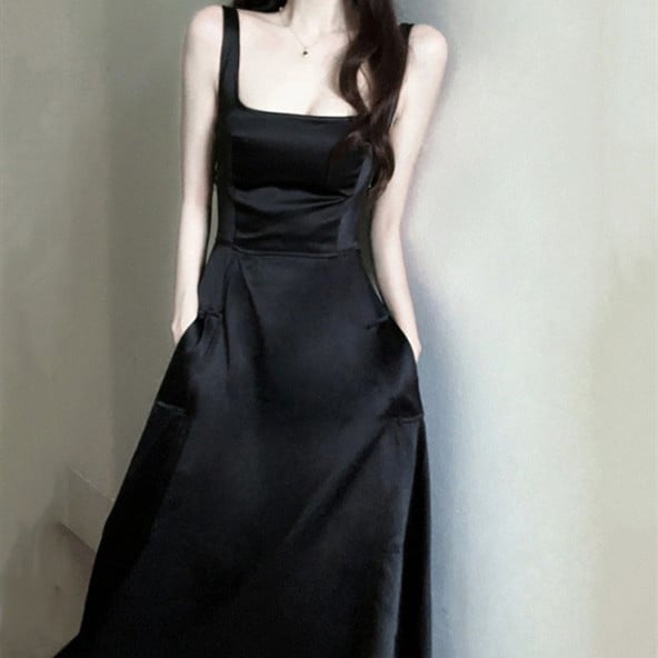 Artistic Tank Top Suspender Dress for Women