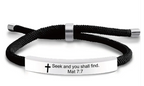 Scripture Cross Cord Bracelet (Psalm 46:5) | Christian Jewelry