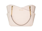Michael Kors Jet Set Large Powder Blush X Cross Chain Shoulder Tote Handbag