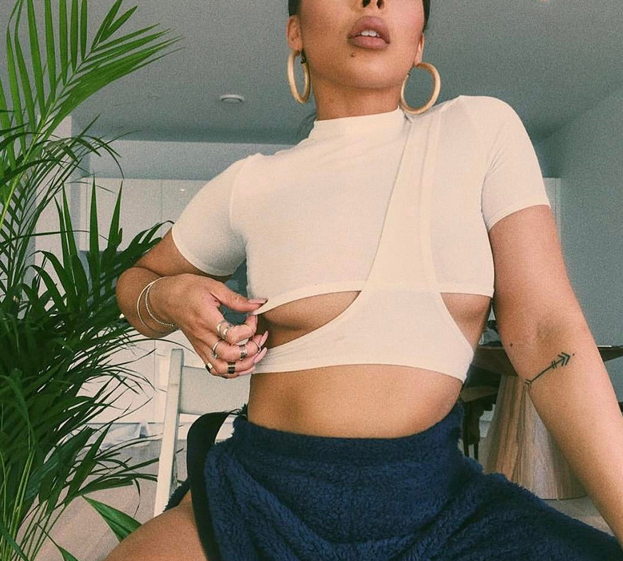 Women's Summer Irregular Crop Top - Casual Short Sleeve